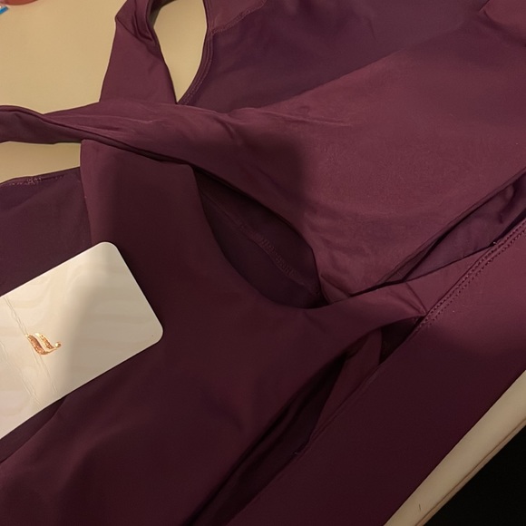 FABLETICS high impact sports bra BURGUNDY. PLUS SIZE 3X - Picture 4 of 5